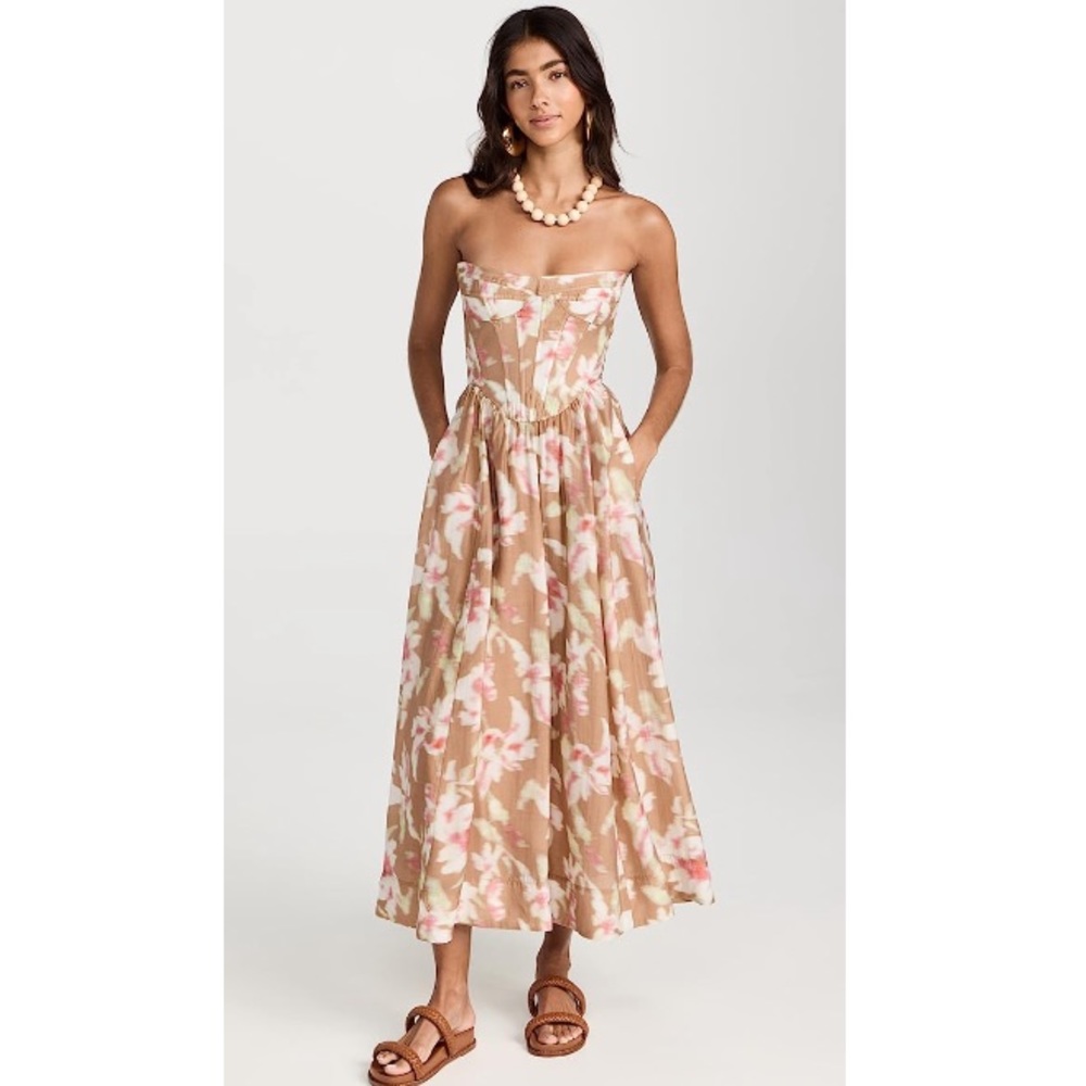 Bardot Lola Corset Midi Dress